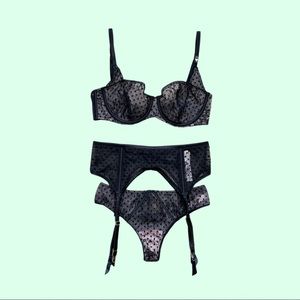 Victoria’s Secret Luxe Lingerie 3-Piece Set